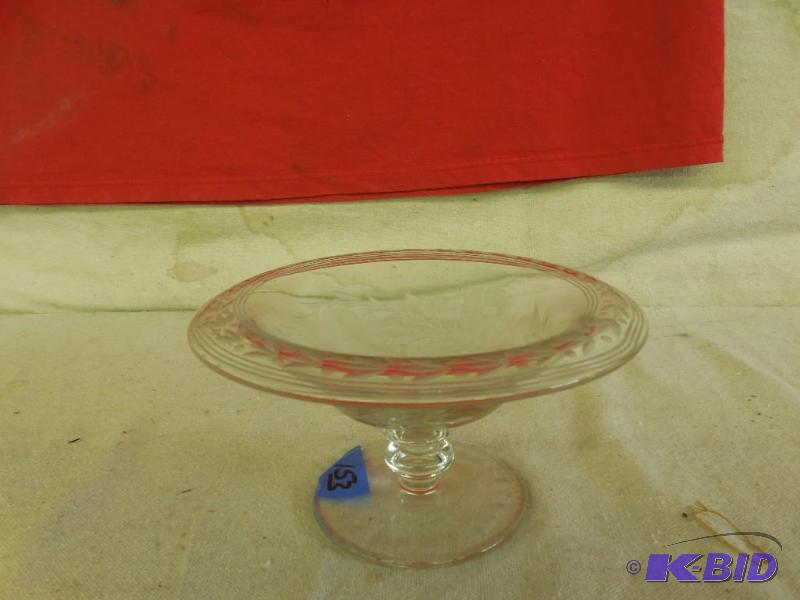 Glass bowl, matches lot 151 and 152...