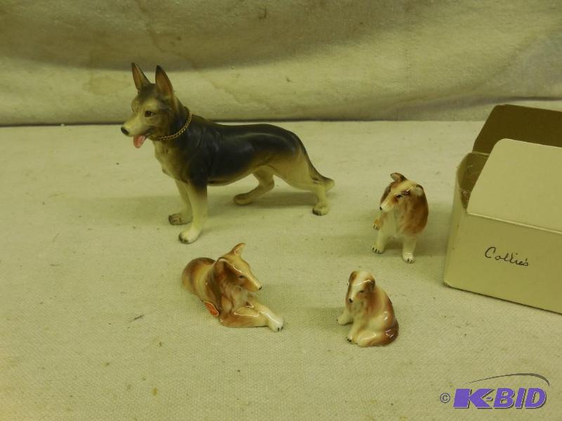 Collie set and a German shepard...