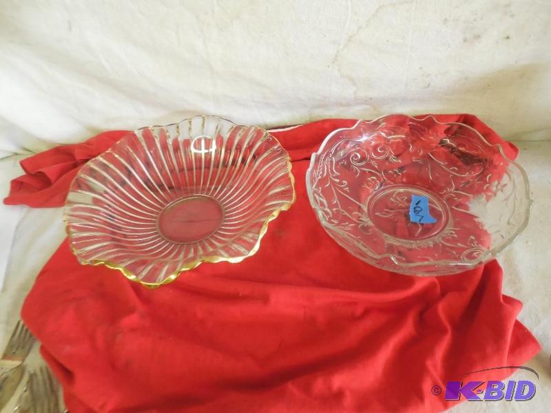 2 Glass bowls...