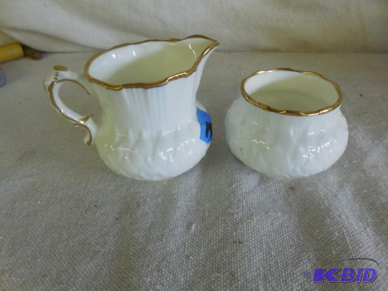 Bone China cream and sugar made in England...