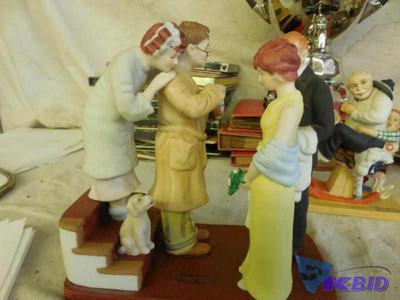Norman Rockwell 1st date home late figurines...
