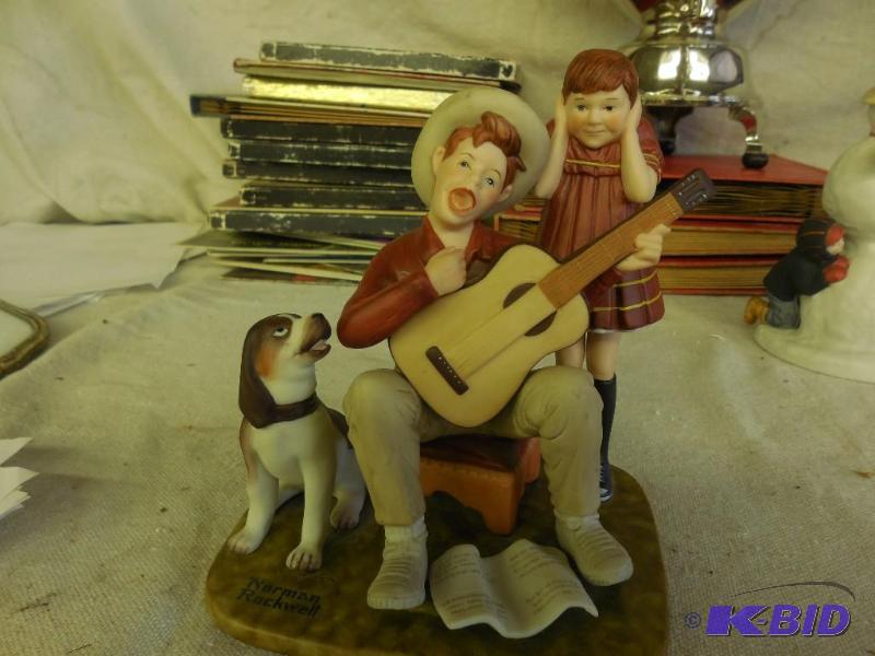 Norman Rockwell &quot Music man&quot figuri...