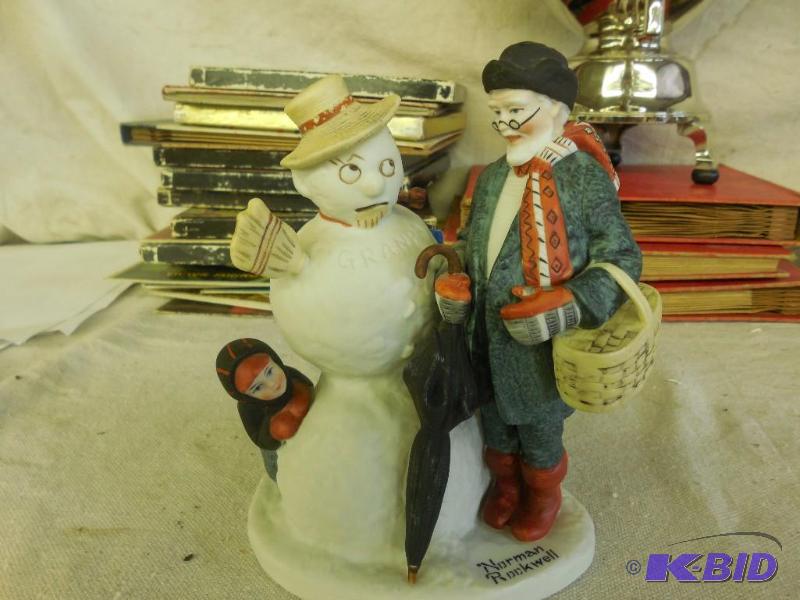 Norman Rockwell &quot Grandpa snowman&quot ...