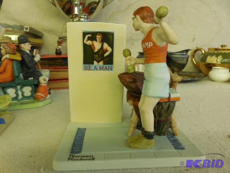 Norman Rockwell &quot Be a Man&quot figurin...