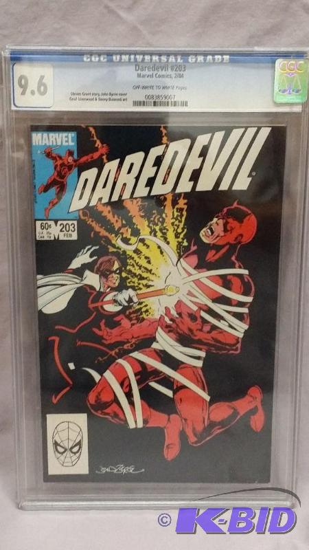 Daredevil #203 Graded 9.6 by CGC...
