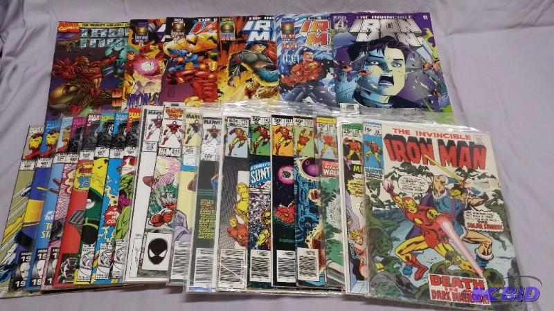 Lot of 25 Iron Man comics. Some bagged and so...