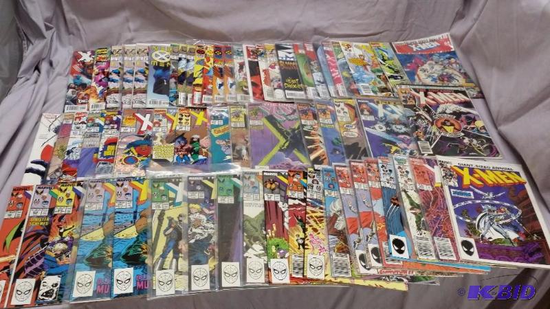 Lot of 62 X-Men comics. Some bagged and some ...