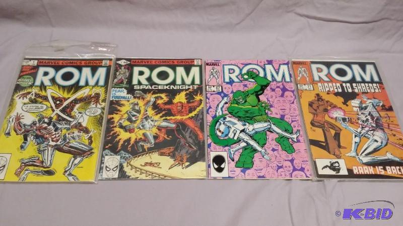 Lot of 4 Rom comics. Some bagged and some bag...