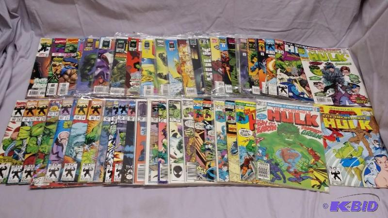 Lot of 43 Hulk comics. Some bagged and some b...
