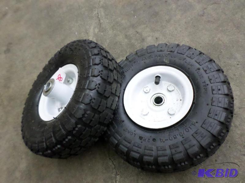 lot 108 image: (2) New 4.103.50 Dolly Tires...