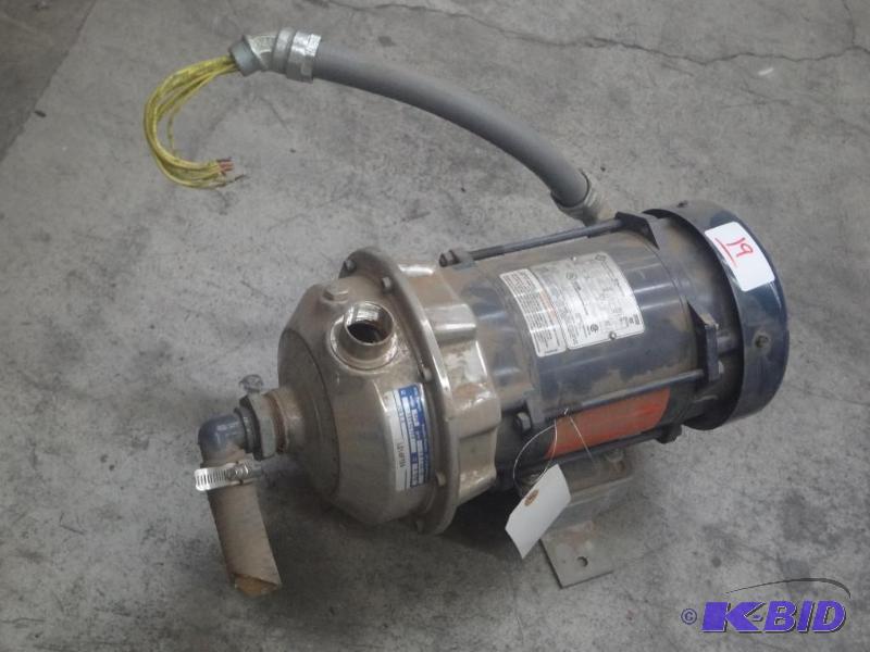 lot 19 image: Franklin 12HP 3-Phase 208-230460 Volt Elect...