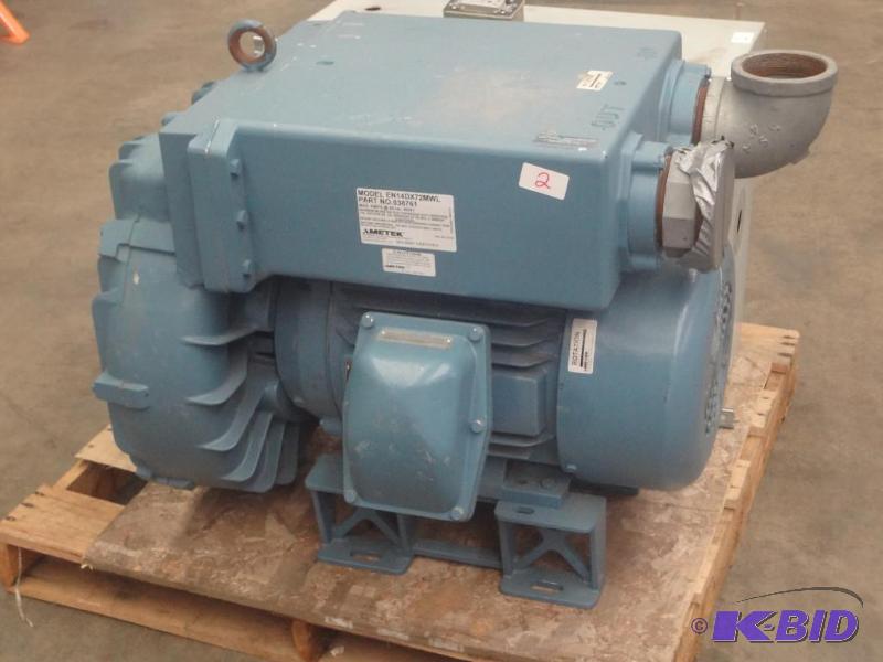 lot 2 image: Ametek Model EN14DX72MWL Industrial Pump, 30H...