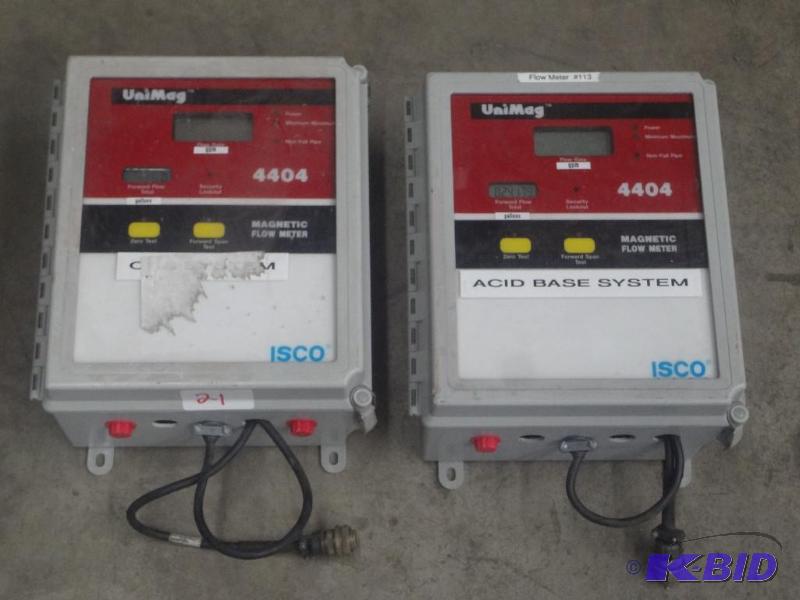 lot 21 image: (2) ISCO Uni-Mag 4404 Magnetic Flow Meters...