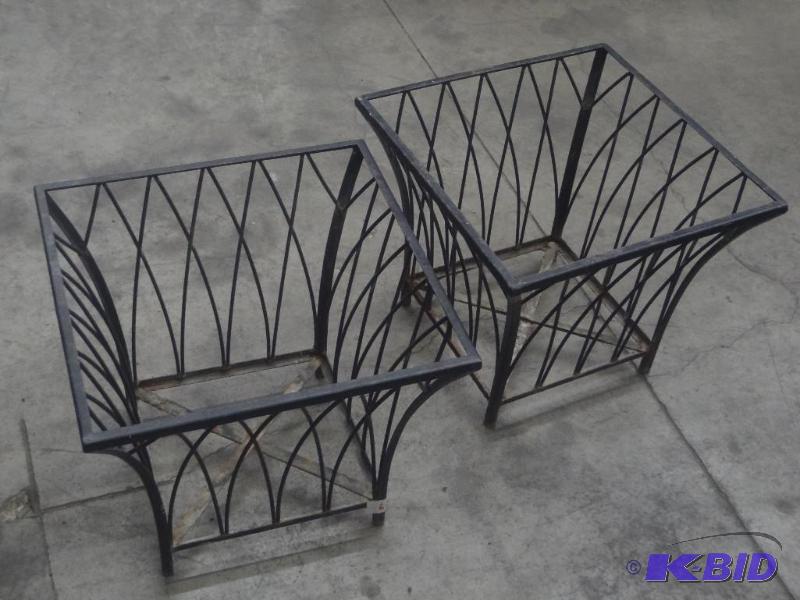lot 29 image: (2) Steel Plant Holders...