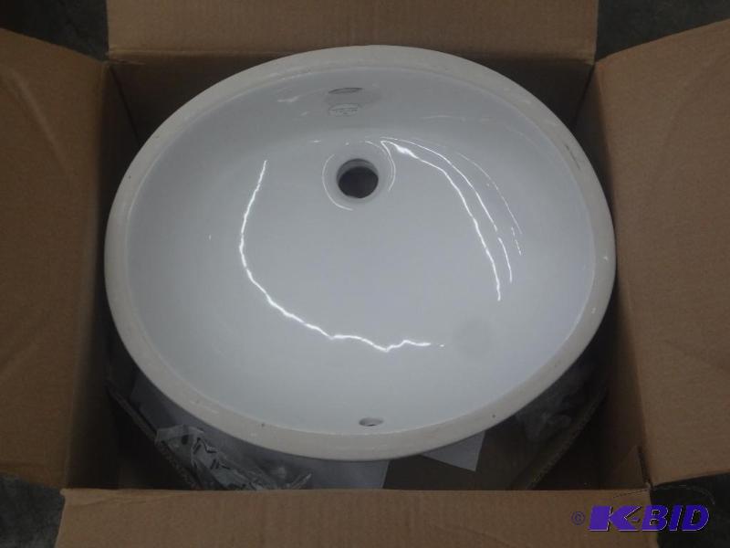 lot 50 image: American Standard 14&quotx17" Oval Sink...