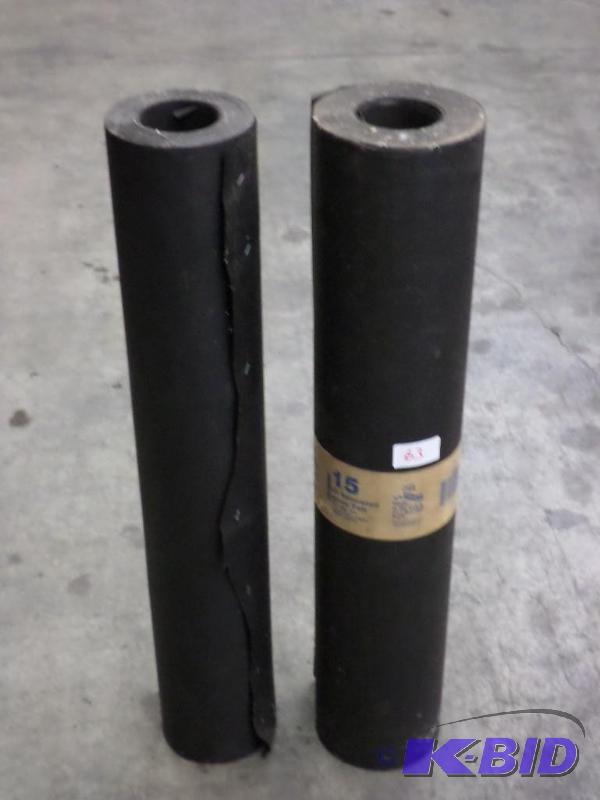 lot 63 image: (2) Rolls Of Organic Felt Roofing Paper...