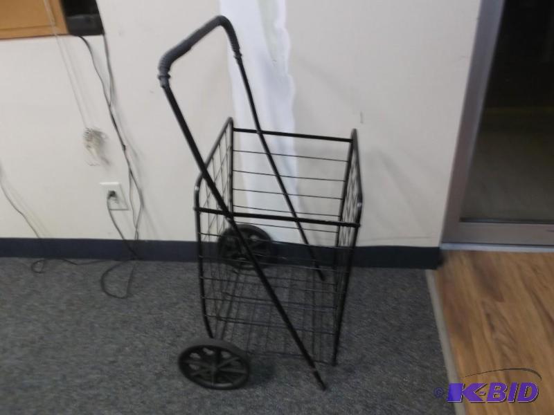 Folding Grocery Cart, Some Wear, Light Damage...