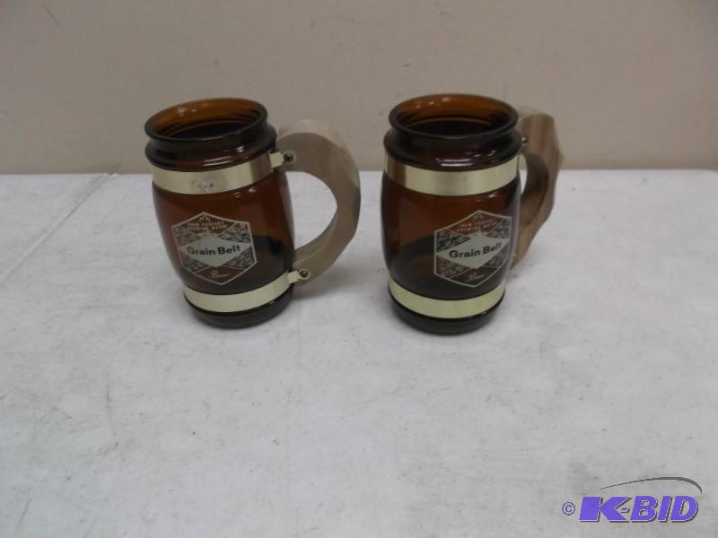 Pair Of Grain Belt, Siesta Ware Beer Glasses...