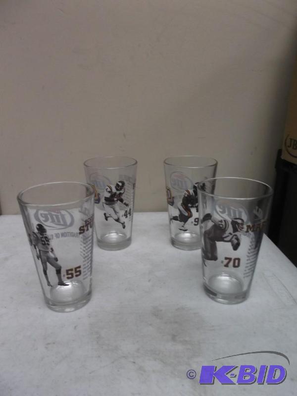 Lot Of Minnesota Vikings Drinking Glasses...