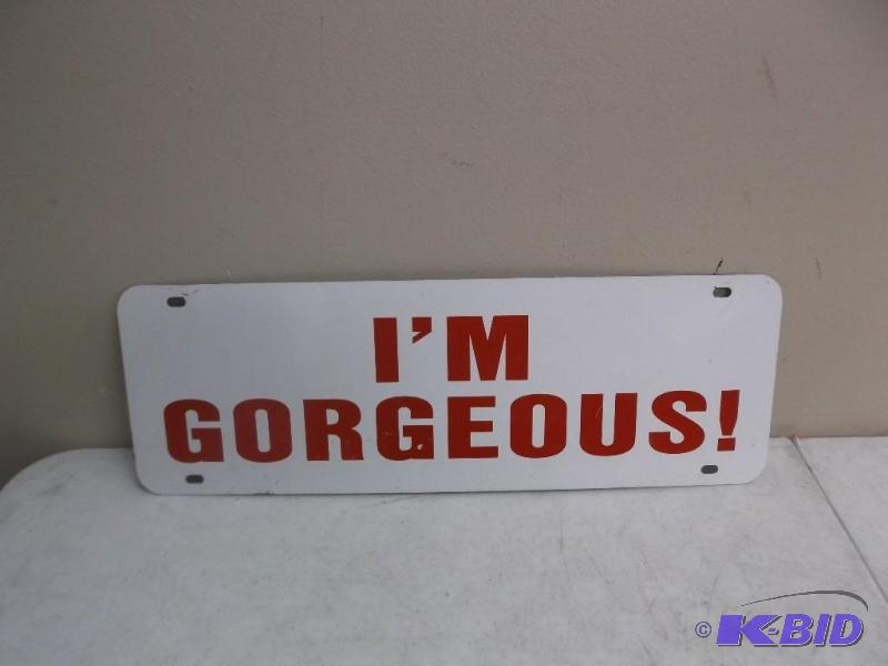 IM GORGEOUS Metal Sign, Some Marks...