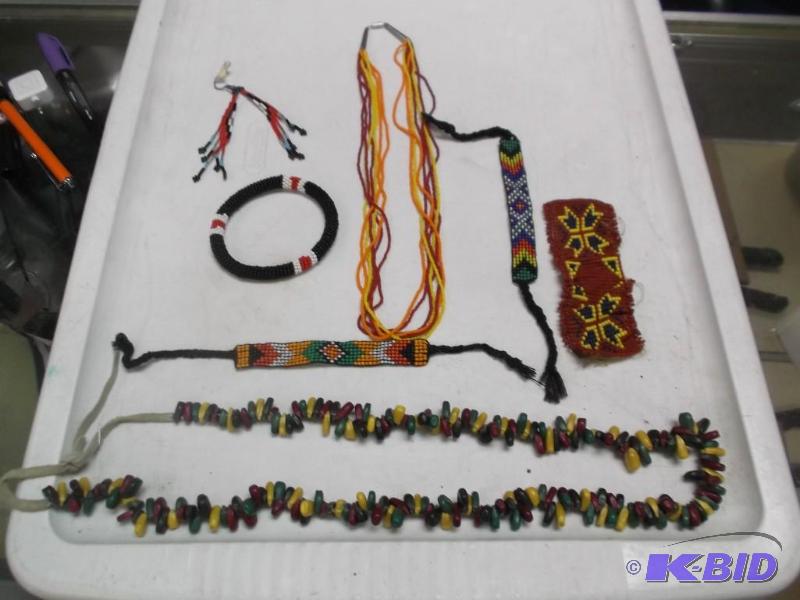 Lot Of Beaded Jewelry With Corn Necklace...