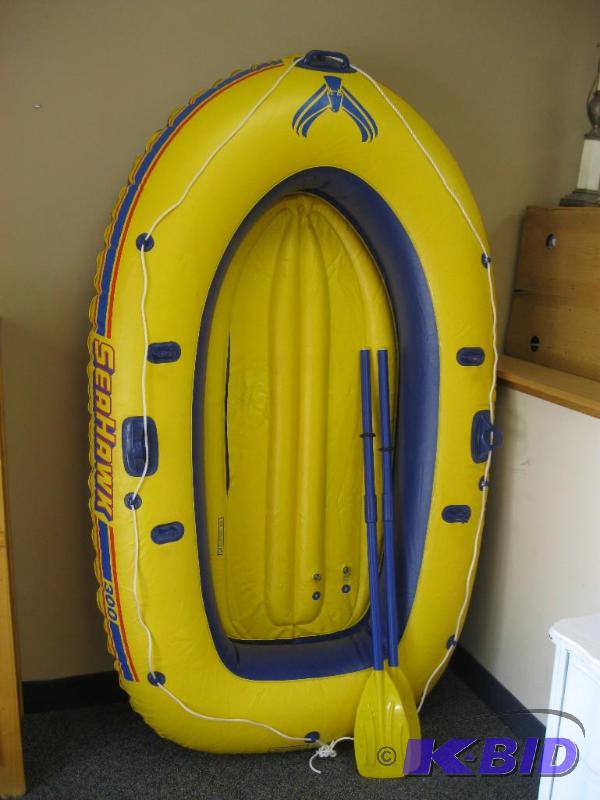 Sea Hawk Inflatable Raft, Holds Air, One Tube...