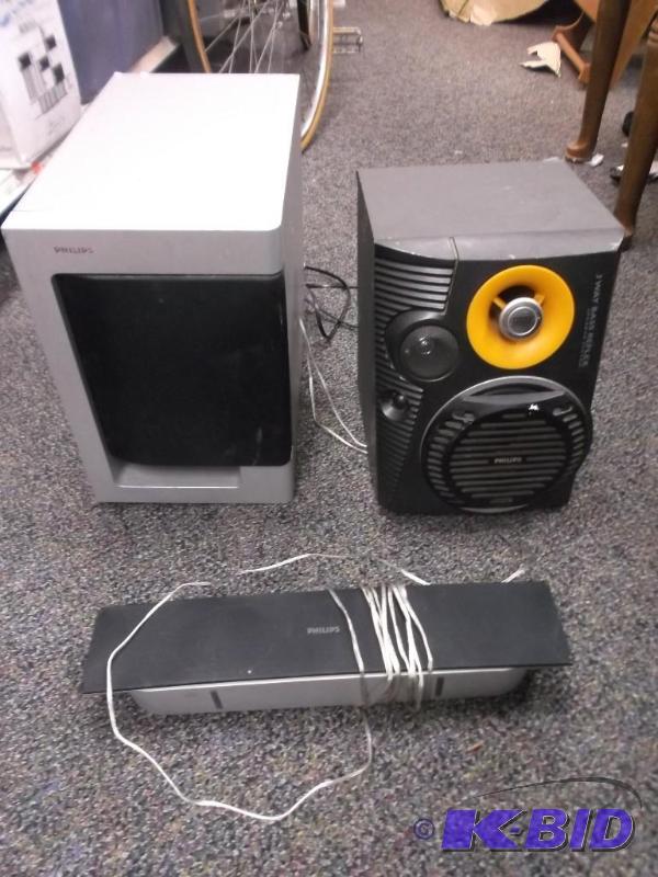 Lot Of Philips Speakers, Untested...