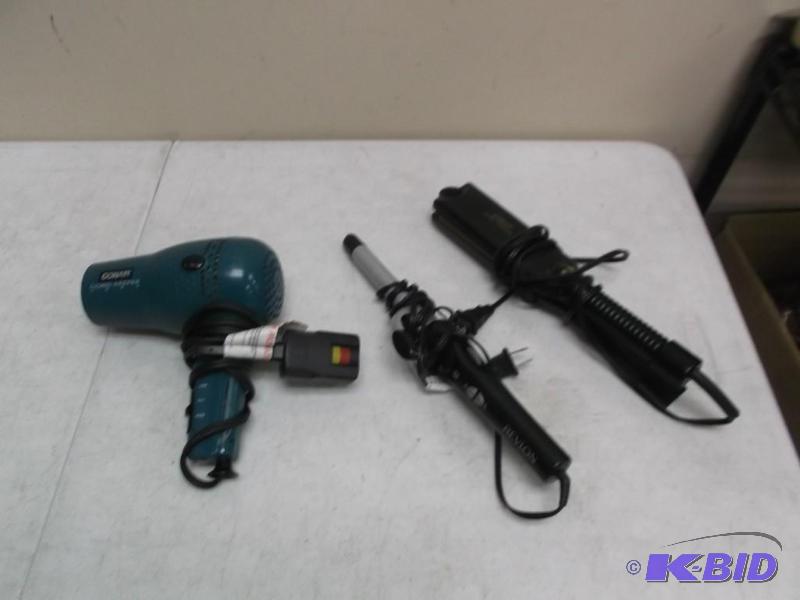 Lot Of Hair Items Cord Winding Hair Dryer...