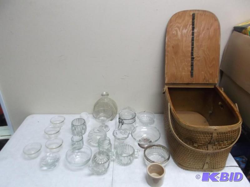 Vintage Basket With Some Glasses In It...
