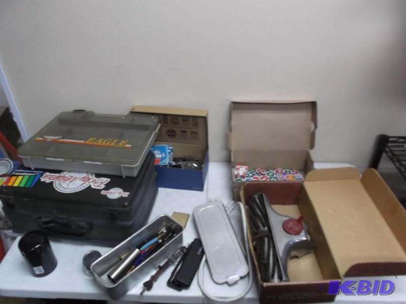 Lot Of Random Items, Hoover Piece, Boxes With...