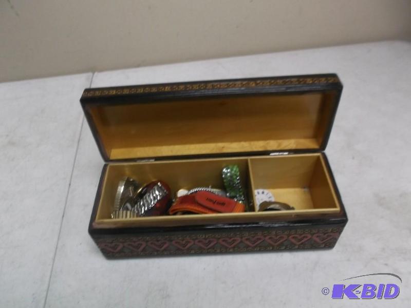 Small Wood Box With Some Broke Watch Parts...