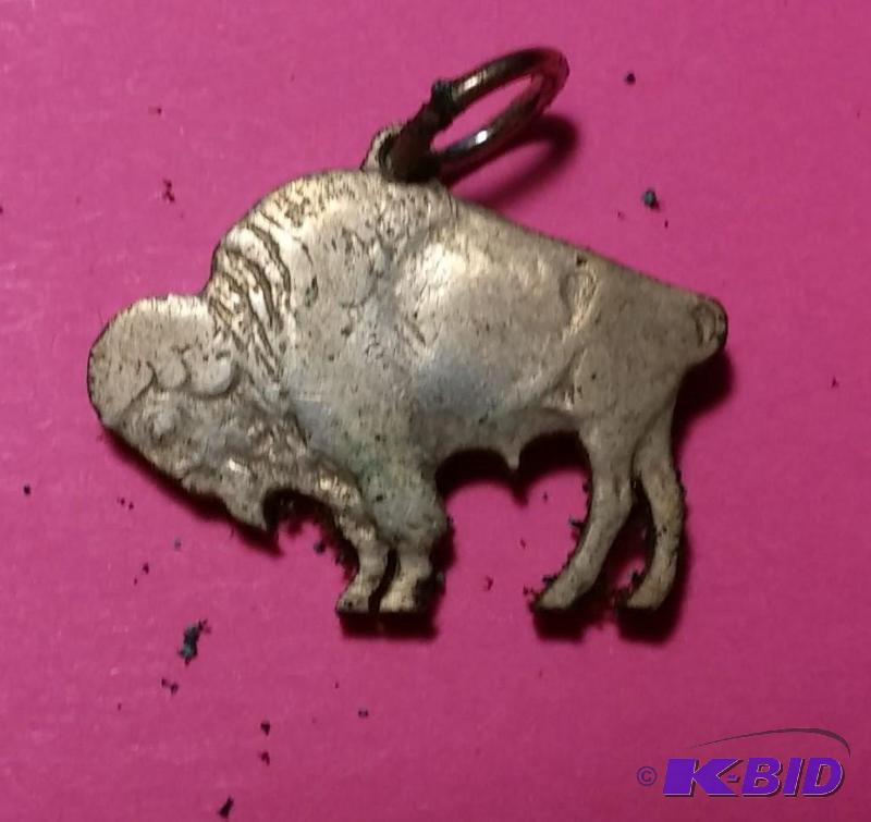 Vintage-Cut Out Coin Jewelry by Clines-Buffal...