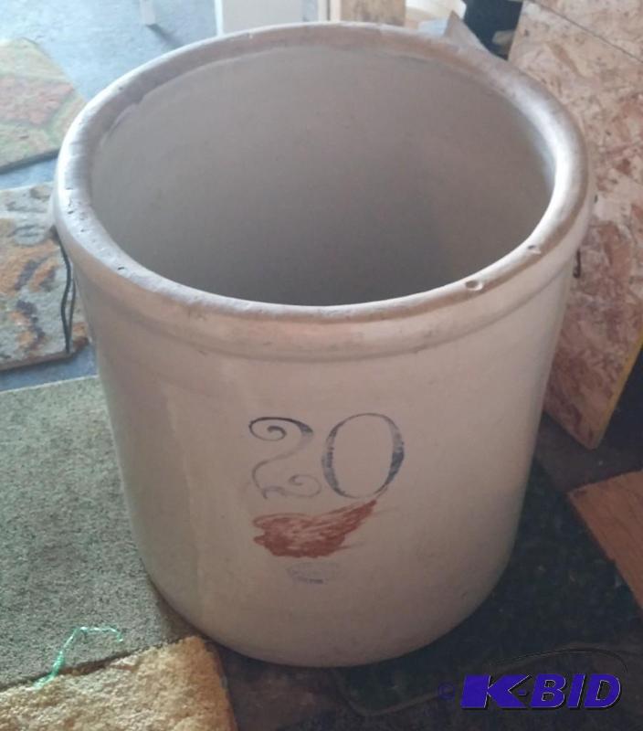 RARE 20 Gallon Red Wing Crock...
