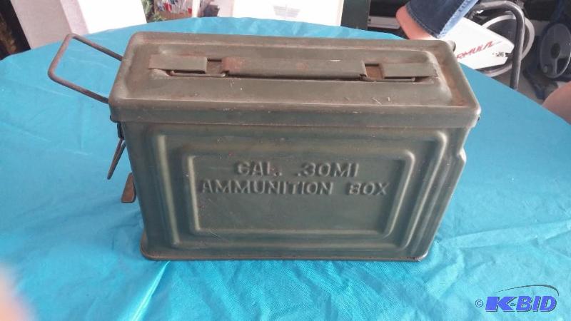 Metal Ammunition Ammo Box CAL. .30M1 Reeves M...