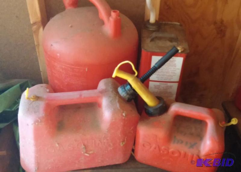 Lot of gas cans...