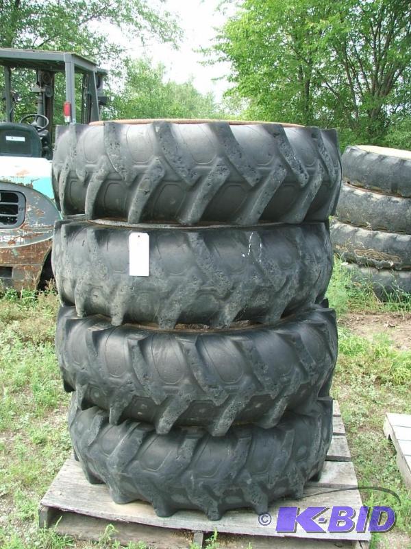 Lot of 4 tires and rims, foam filled, removed...