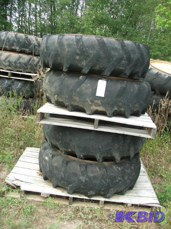 Lot of 4 tires and rims, foam filled, removed...