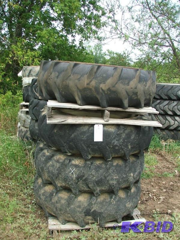 Lot of 4 tires and rims, foam filled, removed...