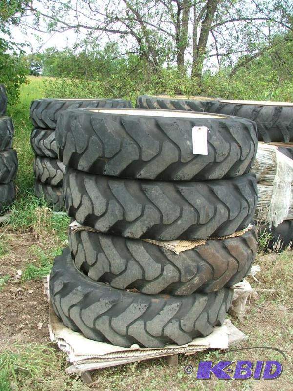 Lot of 4 tires and rims, foam filled, removed...