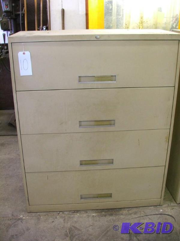 4 drawer lateral filing cabinet 42&quotx18&q...