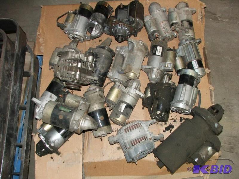 pallet lot of starter and alternator cores...