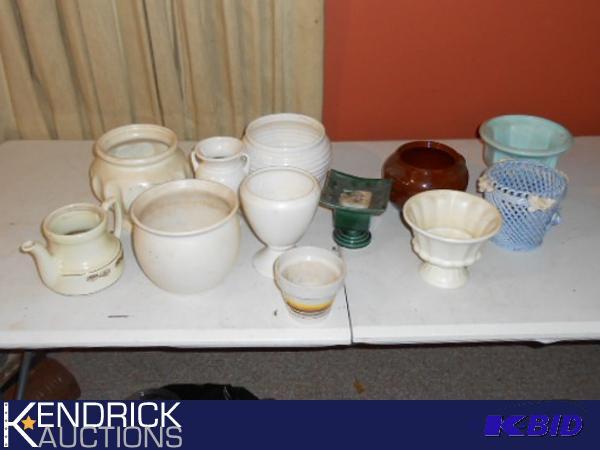 lot 109 image: Lot of 12 Vases and Planters
