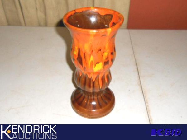 lot 141 image: Lava Drip Vase Stamped FCP California