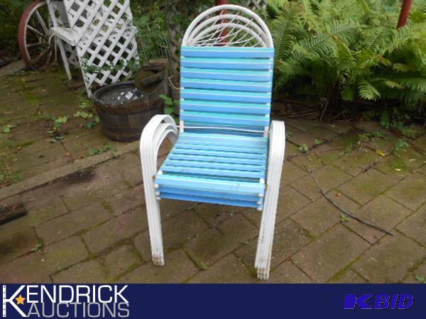 lot 154 image: Stack of 3 Outdoor Chairs