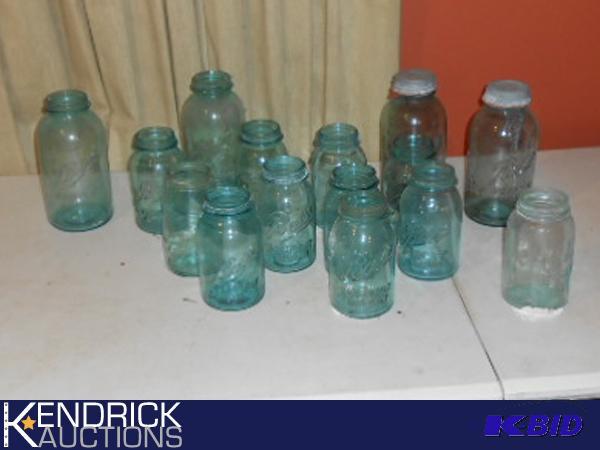 lot 181 image: Large Lot of Blue MasonBall Jars