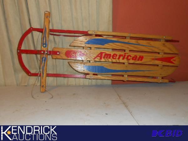 lot 204 image: Vintage American Downhill Sled