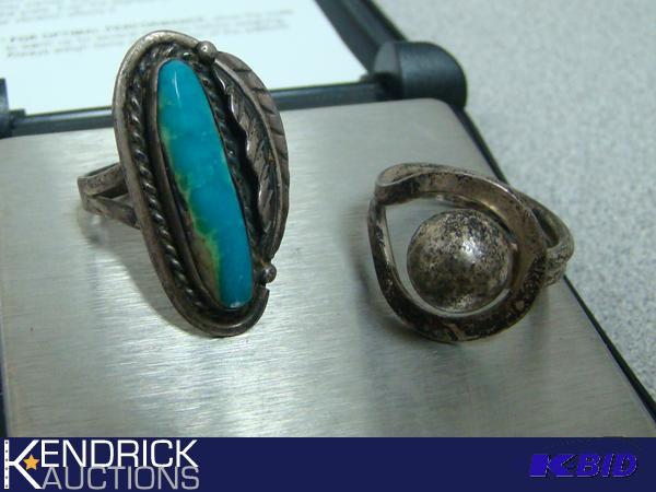 lot 227 image: 2 Womens Sterling Silver Rings