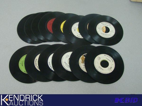 lot 231 image: Lot of 17 Promo 45 RPM Records