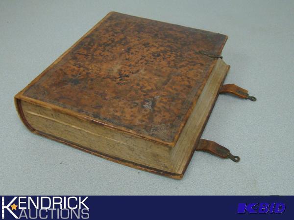 lot 232 image: Antique 1923 Leather Bound Finnish Bible