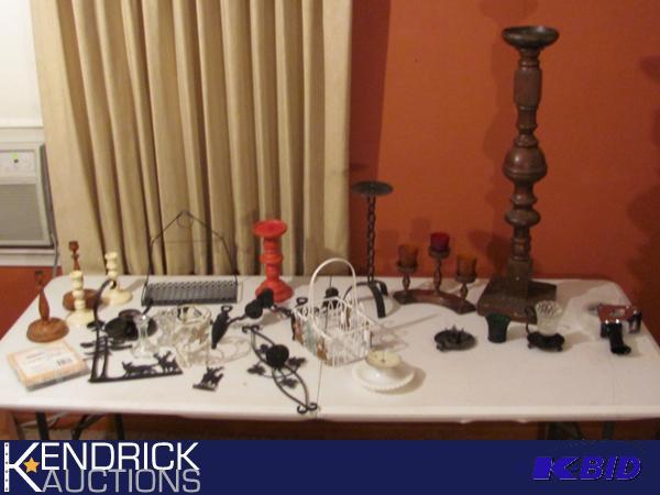 lot 46 image: Large Lot of Candle Holders